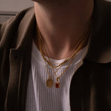 RED GEMSTONE CHAIN | 18K Gold