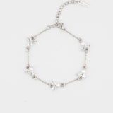 WHITE CLOVER BRACELET | Silver