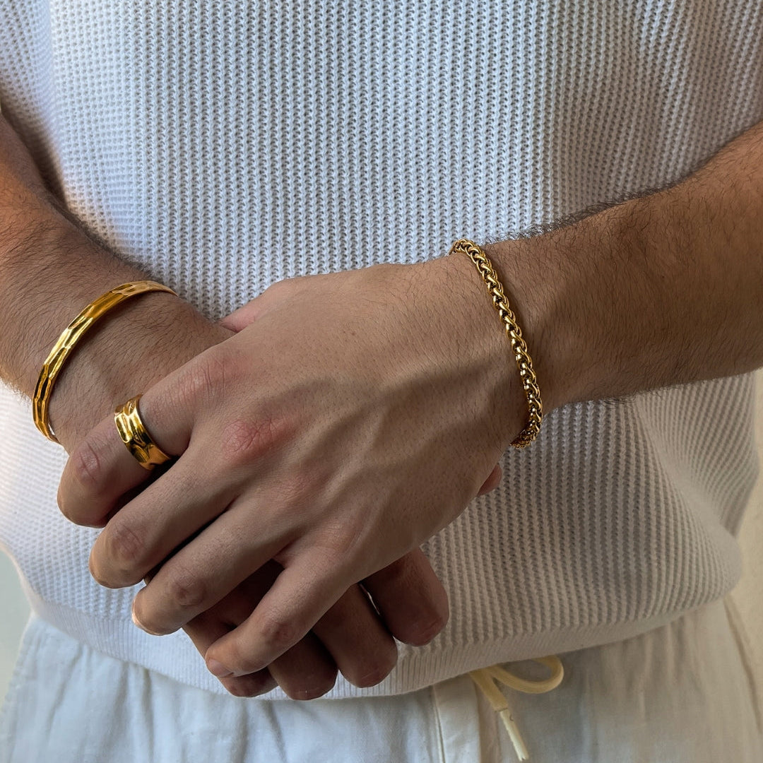 WHEAT BRACELET 5MM | 18K Gold