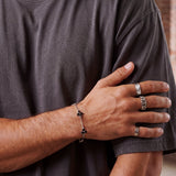 MIDNIGHT CLOVER BRACELET | Silver
