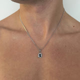 MIDNIGHT GEMSTONE CHAIN | Silver