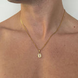 WHITE GEMSTONE CHAIN | 18K Gold