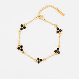 MIDNIGHT CLOVER BRACELET | 18K Gold