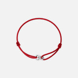 RED UNITY BRACELET | Silver