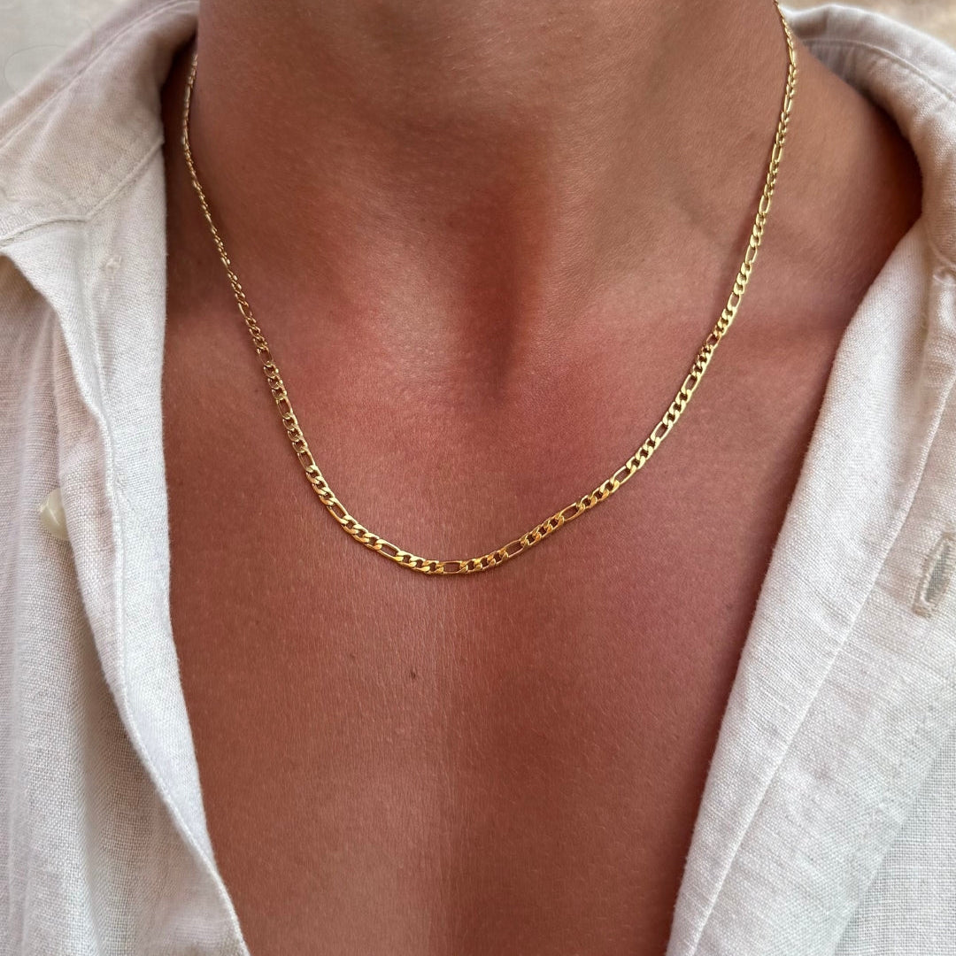 FIGARO CHAIN 3MM | 18K Gold