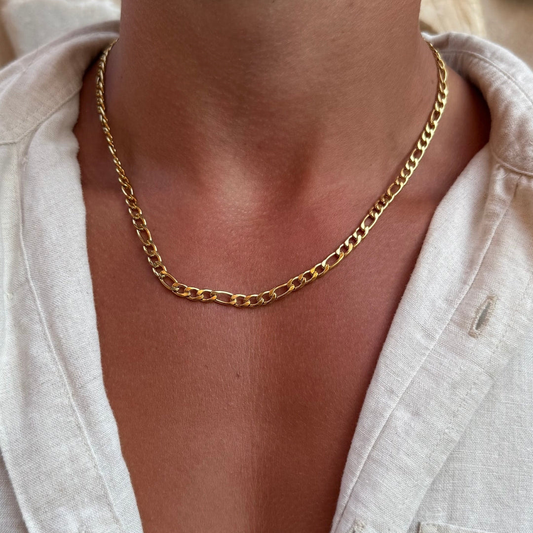 FIGARO CHAIN 5MM | 18K Gold