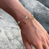 RED CLOVER BRACELET | 18K Gold