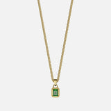 GREEN GEMSTONE CHAIN | 18K Gold