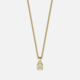 WHITE GEMSTONE CHAIN | 18K Gold