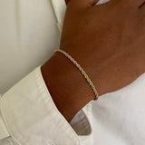 ROPE BRACELET 3MM | 18K Gold