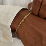 ROPE BRACELET 3MM | 18K Gold