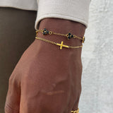 CROSS BRACELET | 18K Gold