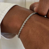 ROPE BRACELET 3MM | Silver