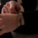 GREEN UNITY BRACELET | Silver