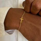 CROSS BRACELET | 18K Gold