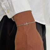 CROSS BRACELET | Silver