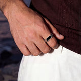 MIDNIGHT COMO RING | Silver