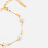 WHITE CLOVER BRACELET | 18K Gold