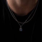 OCEAN GEMSTONE CHAIN | Silver