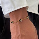 MIDNIGHT CLOVER BRACELET | 18K Gold