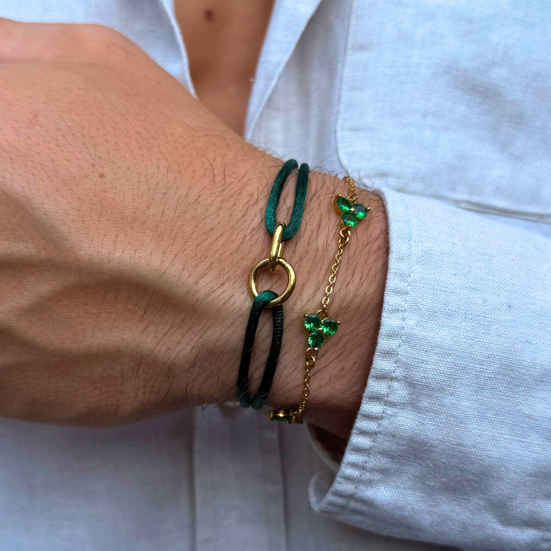 GREEN UNITY BRACELET | 18K Gold