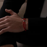 RED UNITY BRACELET | Silver
