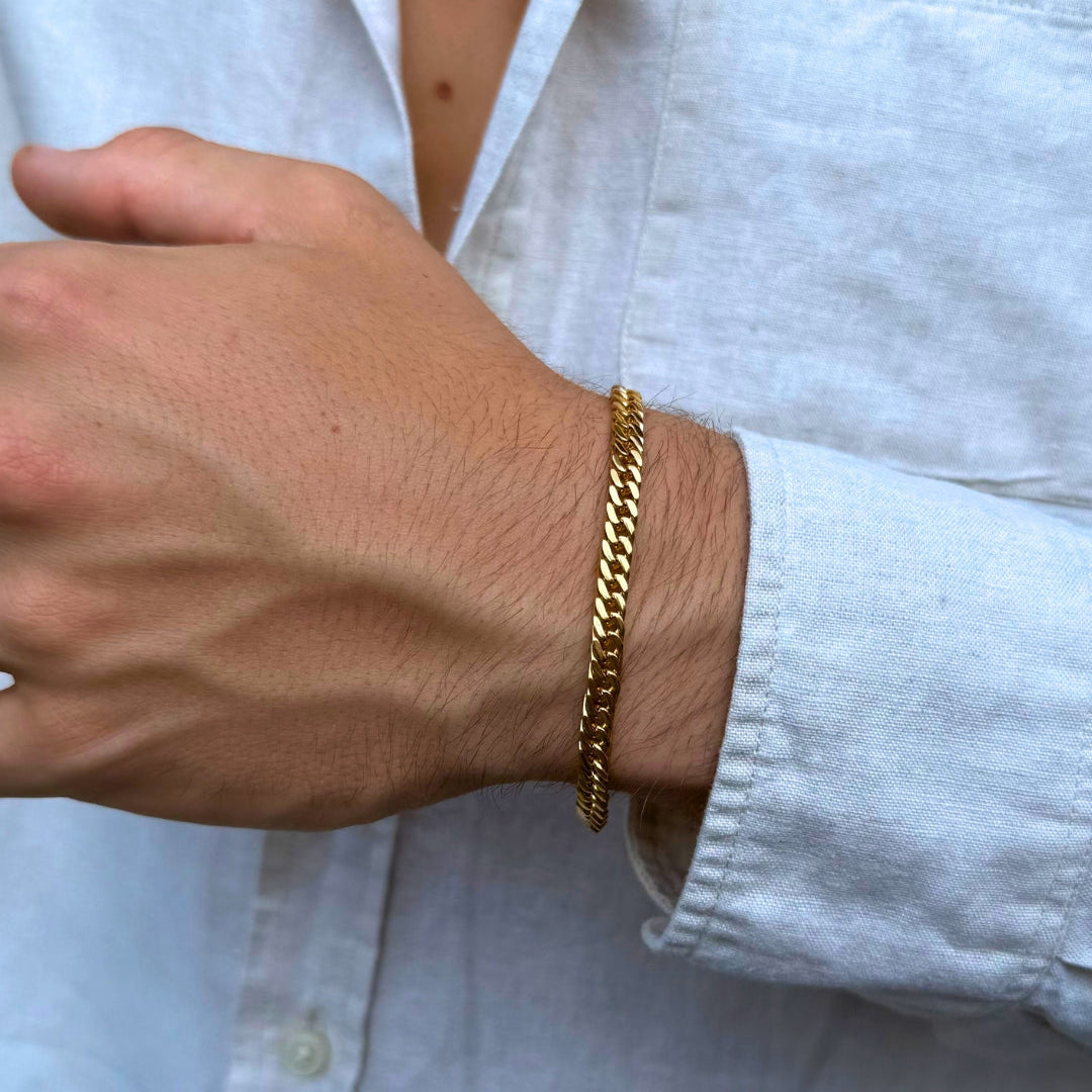 CUBAN BRACELET 5MM | 18K Gold