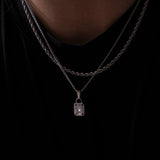 WHITE GEMSTONE CHAIN | Silver