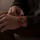 RED UNITY BRACELET | Silver