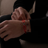 RED UNITY BRACELET | Silver