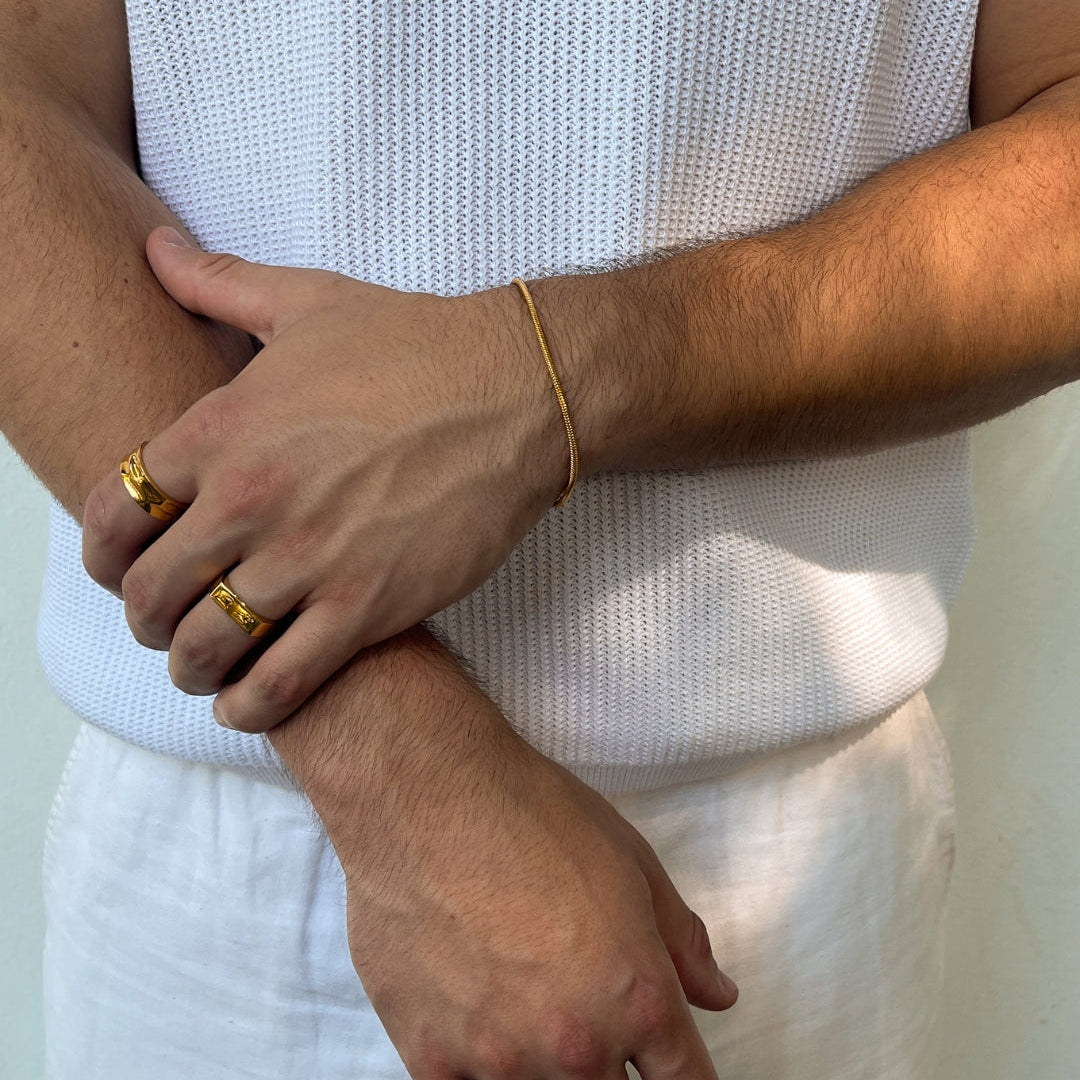 SQUARE BRACELET | 18K Gold