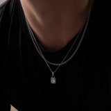WHITE GEMSTONE CHAIN | Silver
