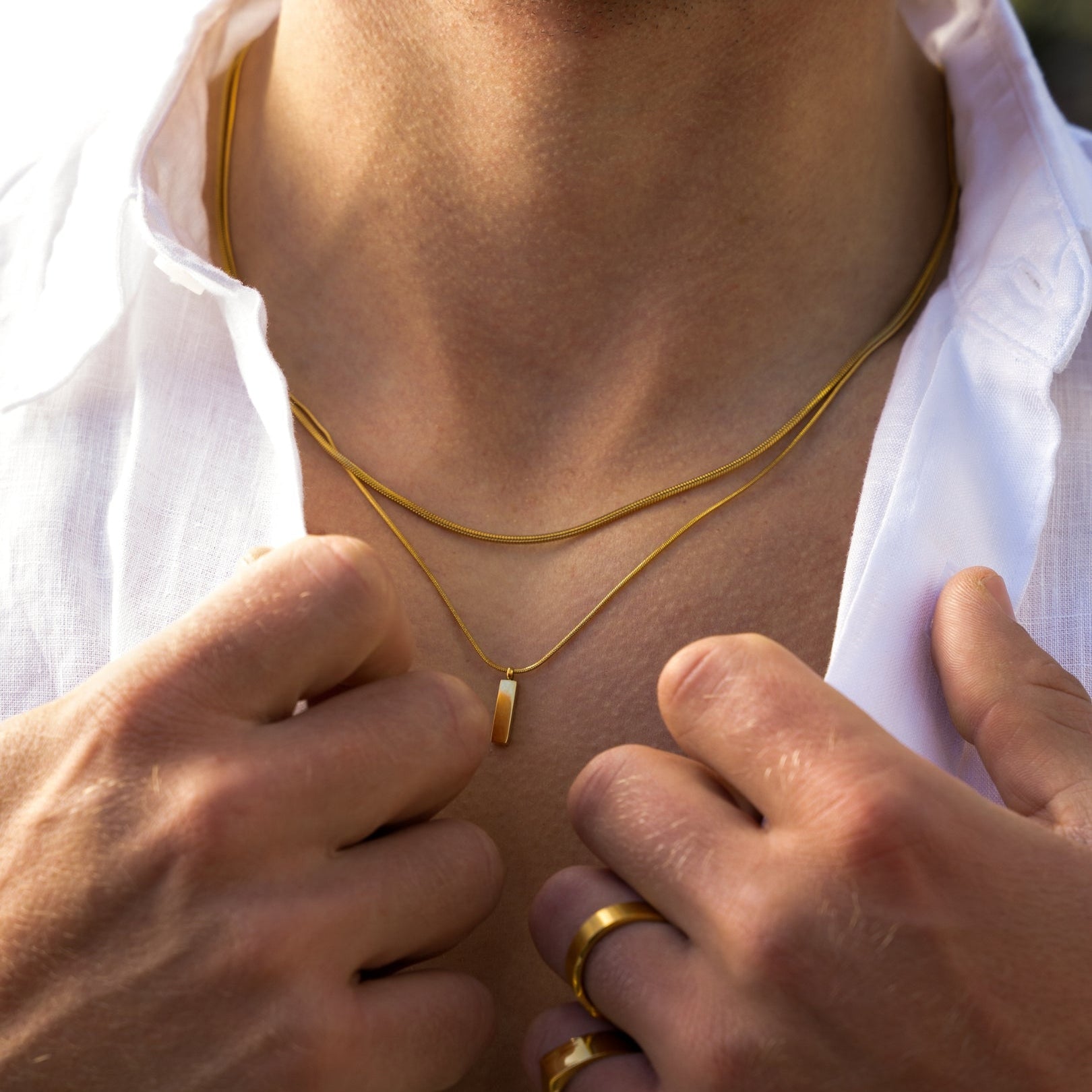 SQUARE CHAIN | 18K Gold