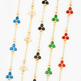 RED CLOVER BRACELET | 18K Gold