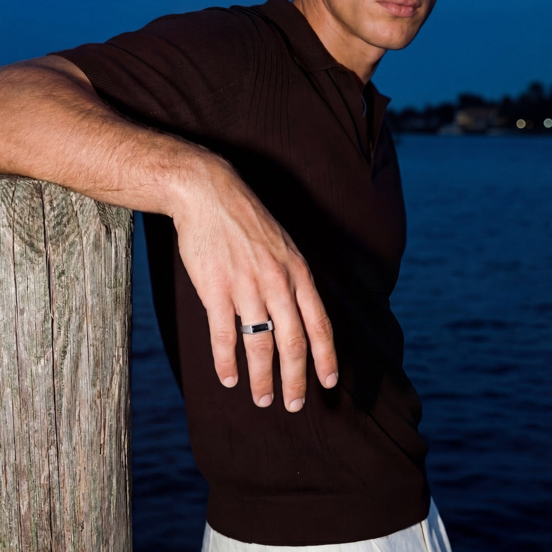 MIDNIGHT COMO RING | Silver