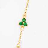 GREEN CLOVER BRACELET | 18K Gold